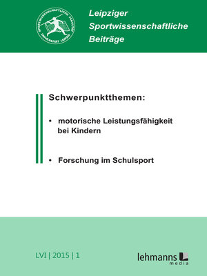 cover image of Leipziger Sportwissenschaftliche Beiträge